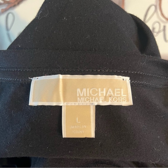 ♥️❄️Michael Kors Woman’s Long Sleeve Cold Shoulder Top Like new Size Large - Picture 9 of 9